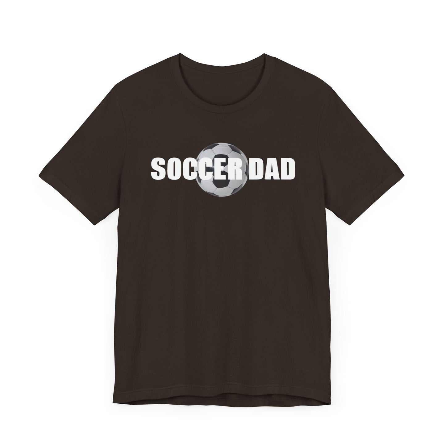 Soccer Dad t-shirt featuring a vibrant design with a soccer theme, perfect for dads who love soccer.