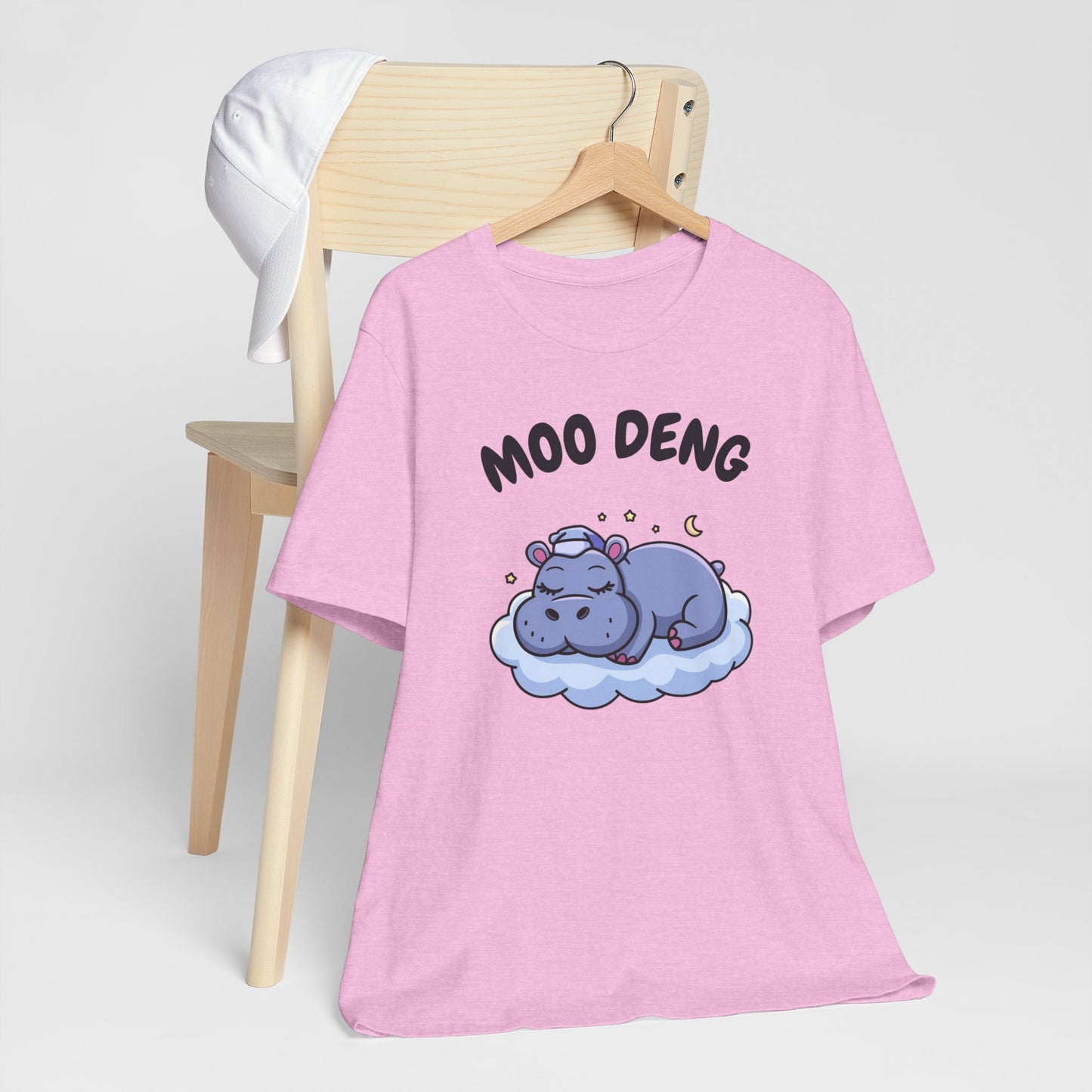 Funny Hippo Moo-Deng T-shirt, Quirky Animal Lover Gift for Her