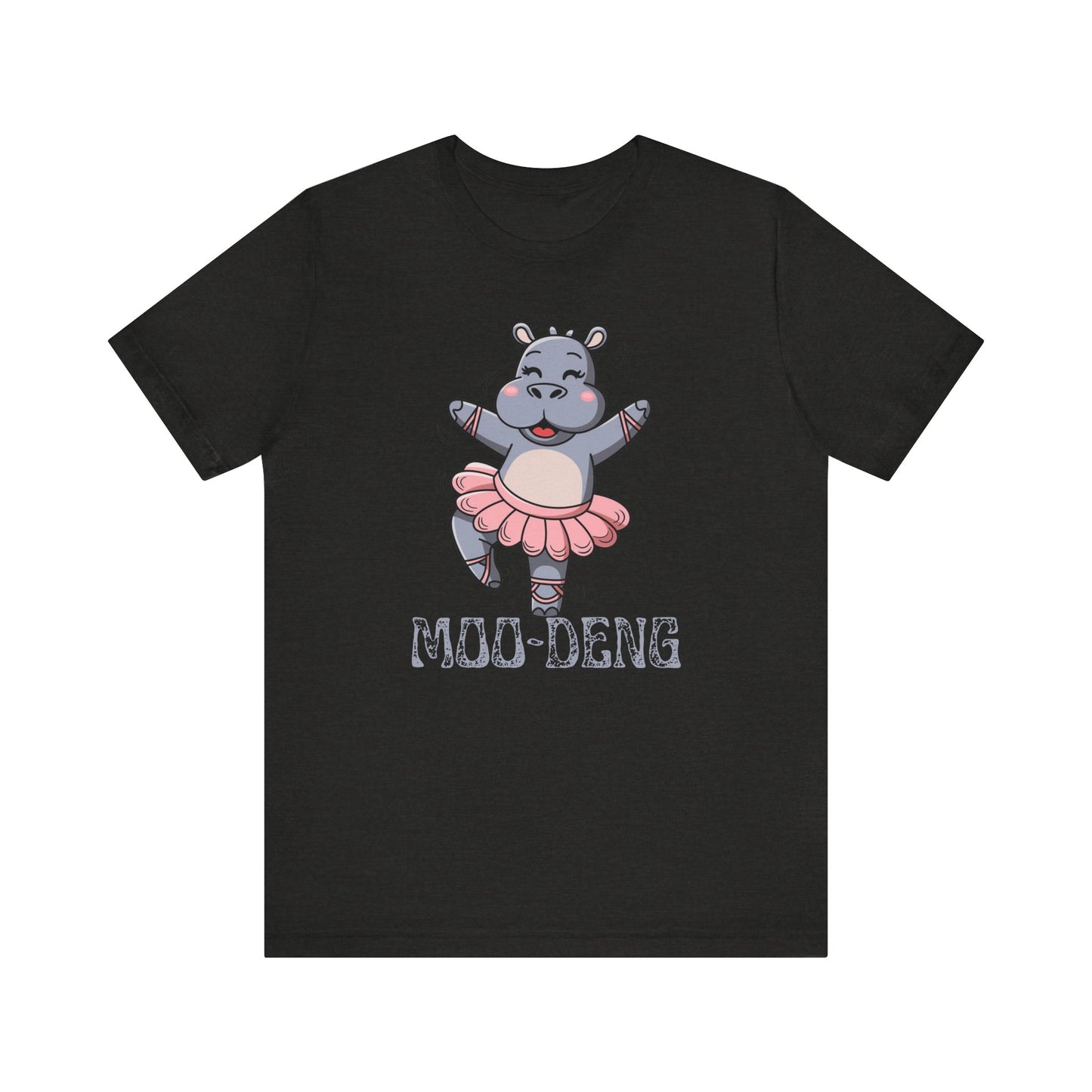 Funny Ballerina Hippo Moo Deng T-Shirt | Quirky Animal Gift for Her