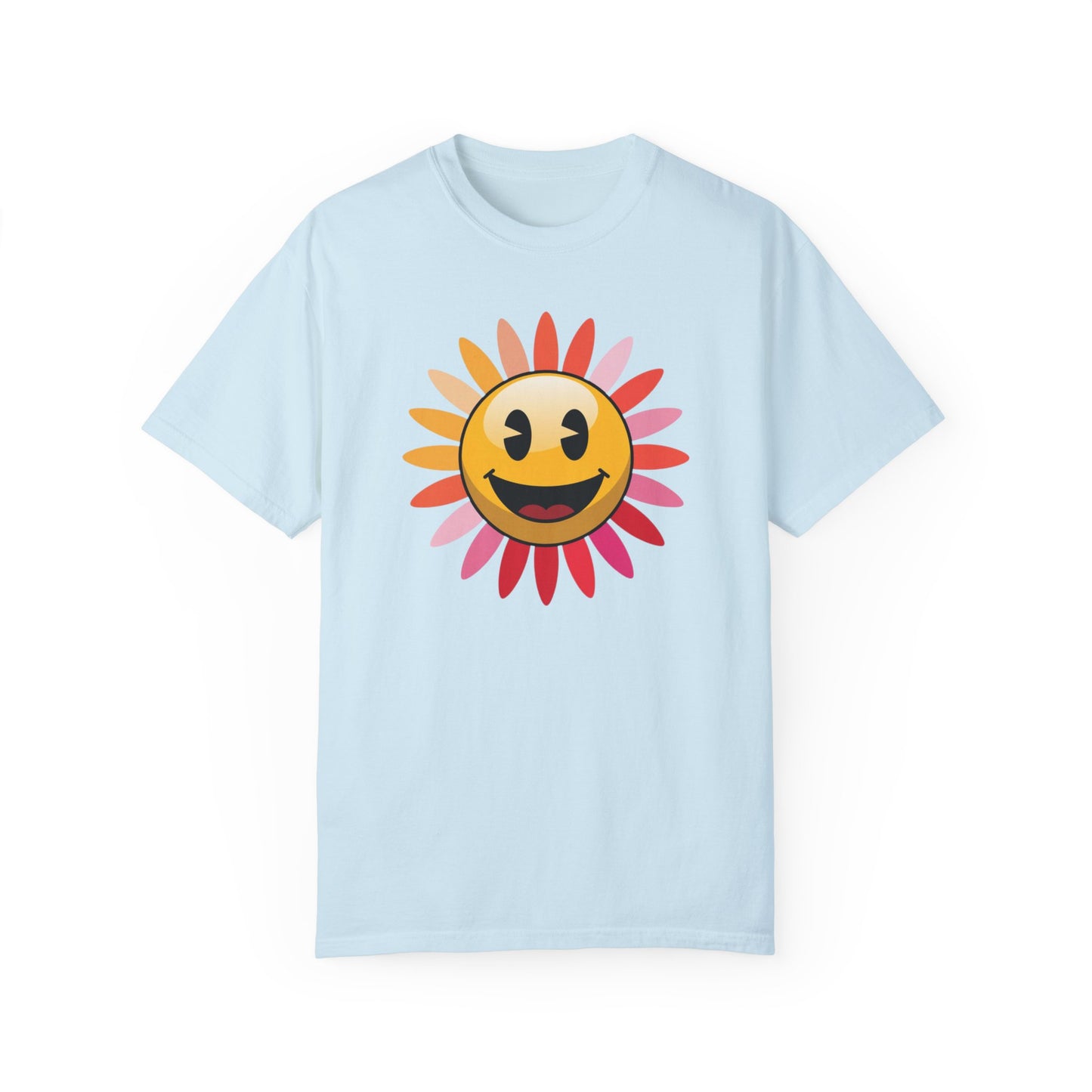 Smiley Sunshine Unisex Garment-Dyed T-Shirt | Feel-Good Vibe Apparel