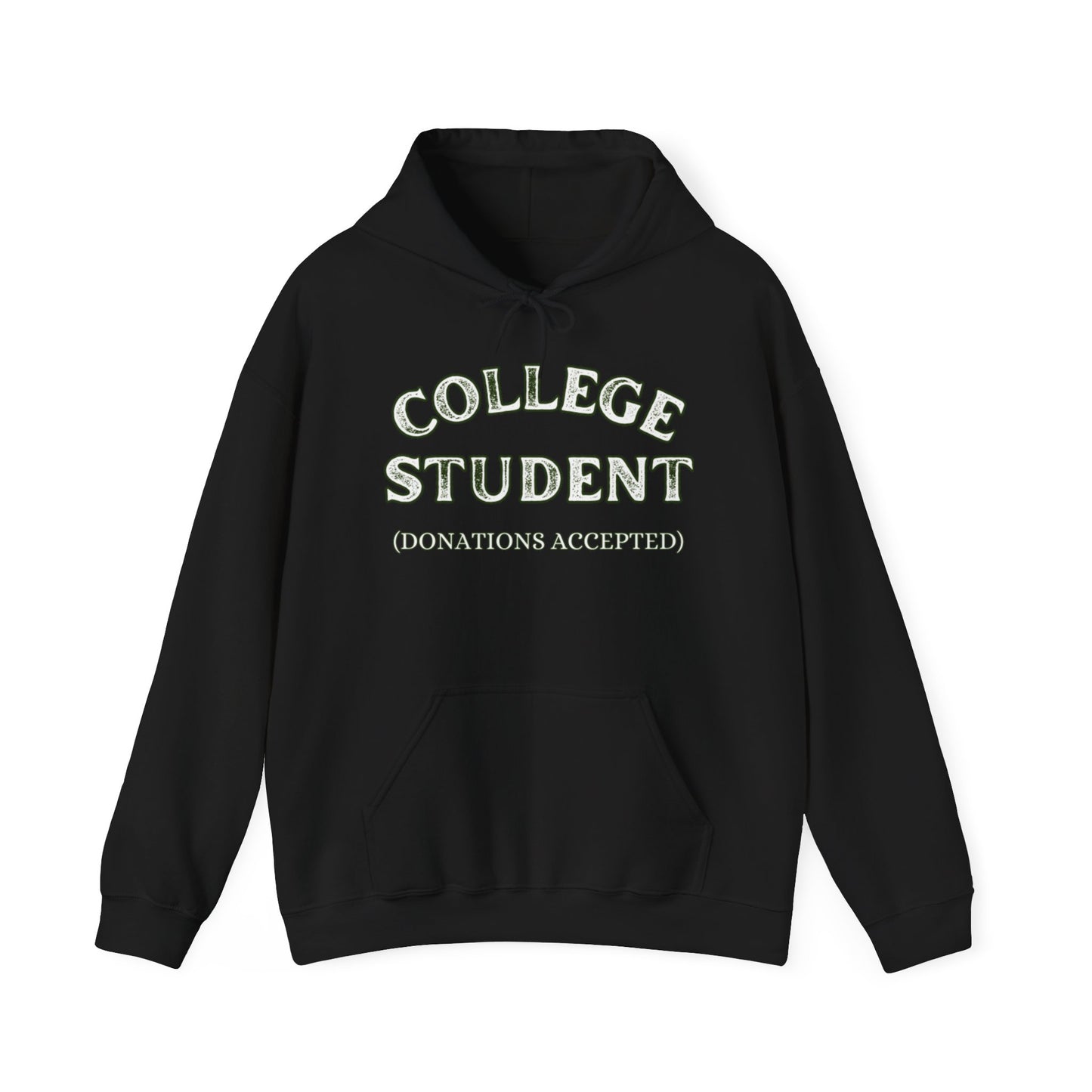 Funny College Student Hoodie | Personalized Name & Donations Accepted