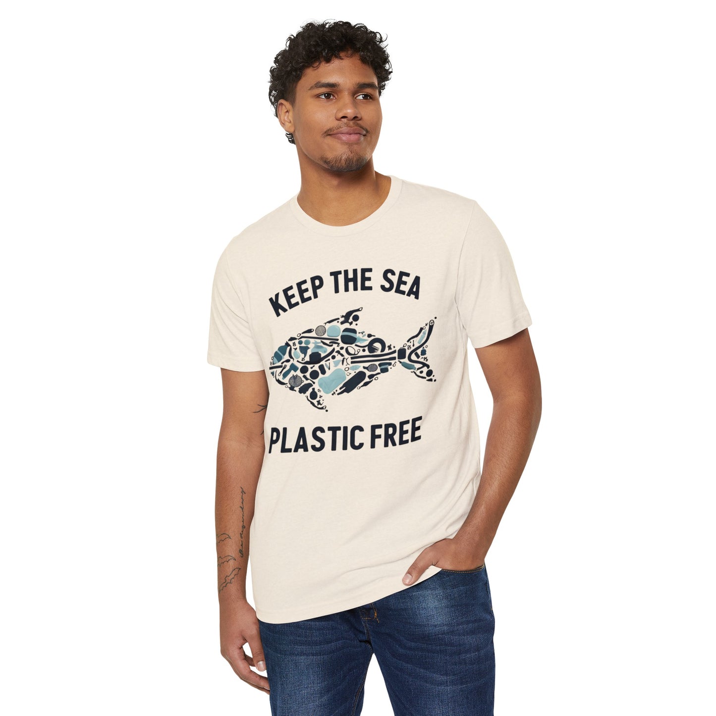 Keep the Sea Plastic Free: Eco-Friendly Organic Cotton Tee