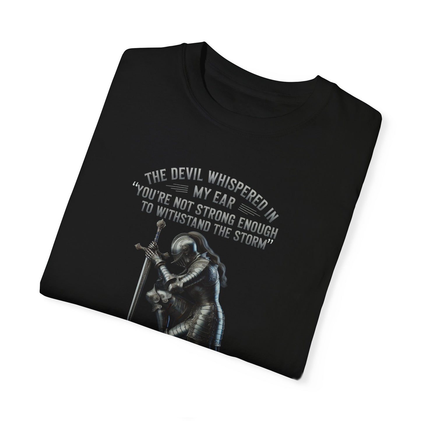 Comfort Colors Garment-Dyed T-Shirt: 'I Am The Storm' Inspirational Tee