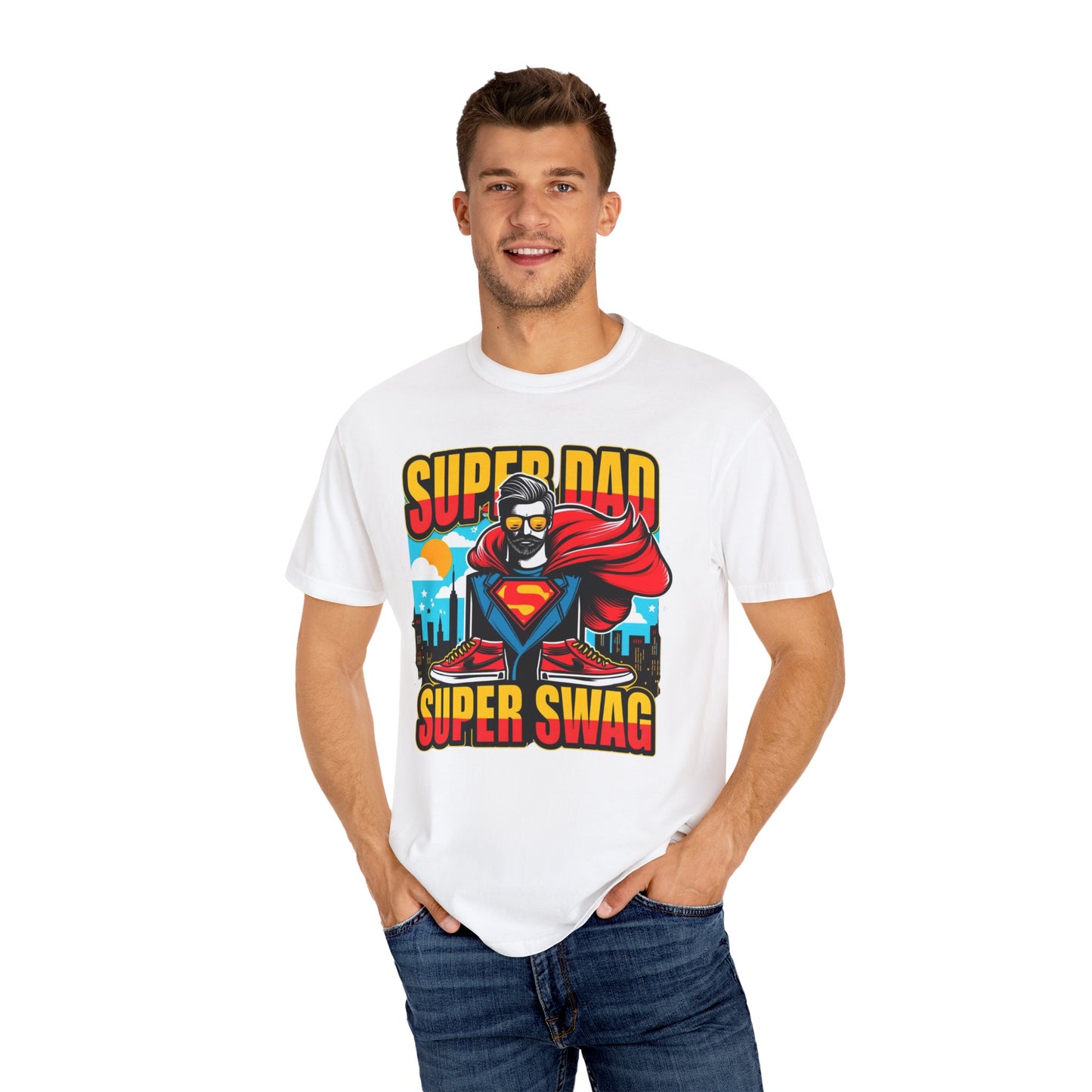 Super Dad Super Swag graphic tee - fun and unique Father's Day gift