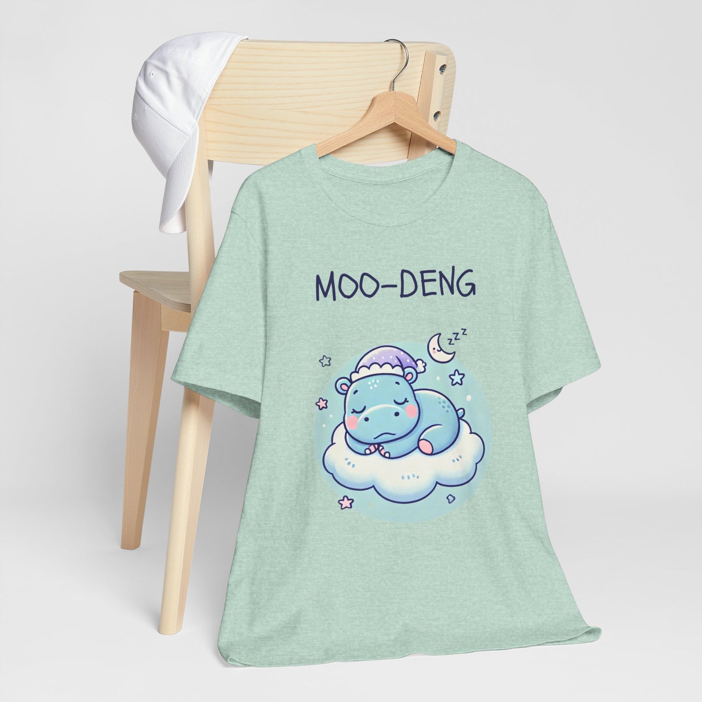 Moo-Deng Baby Hippo T-shirt, Adorable Gift for Her, Cute Animal Lover Tee