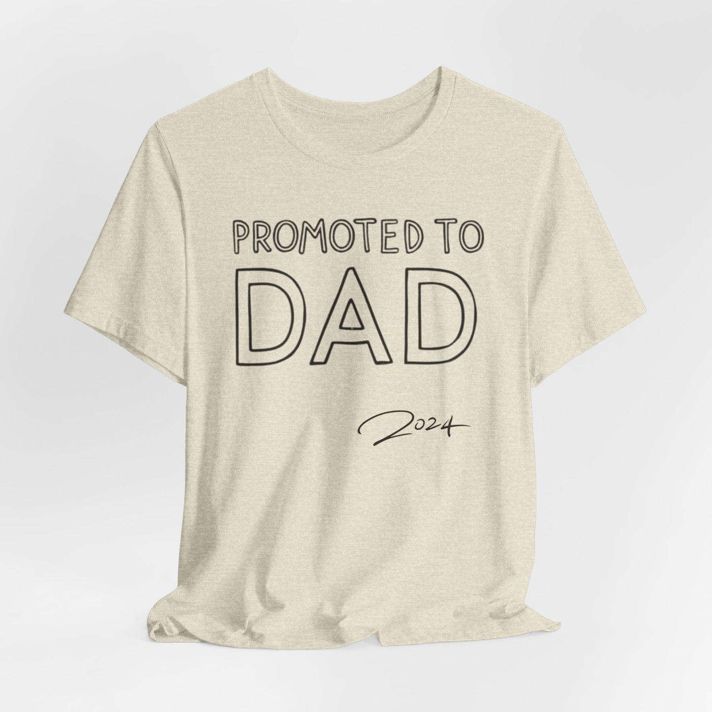 Promoted to Dad 2024 T-Shirt | Celebrate Fatherhood with Style