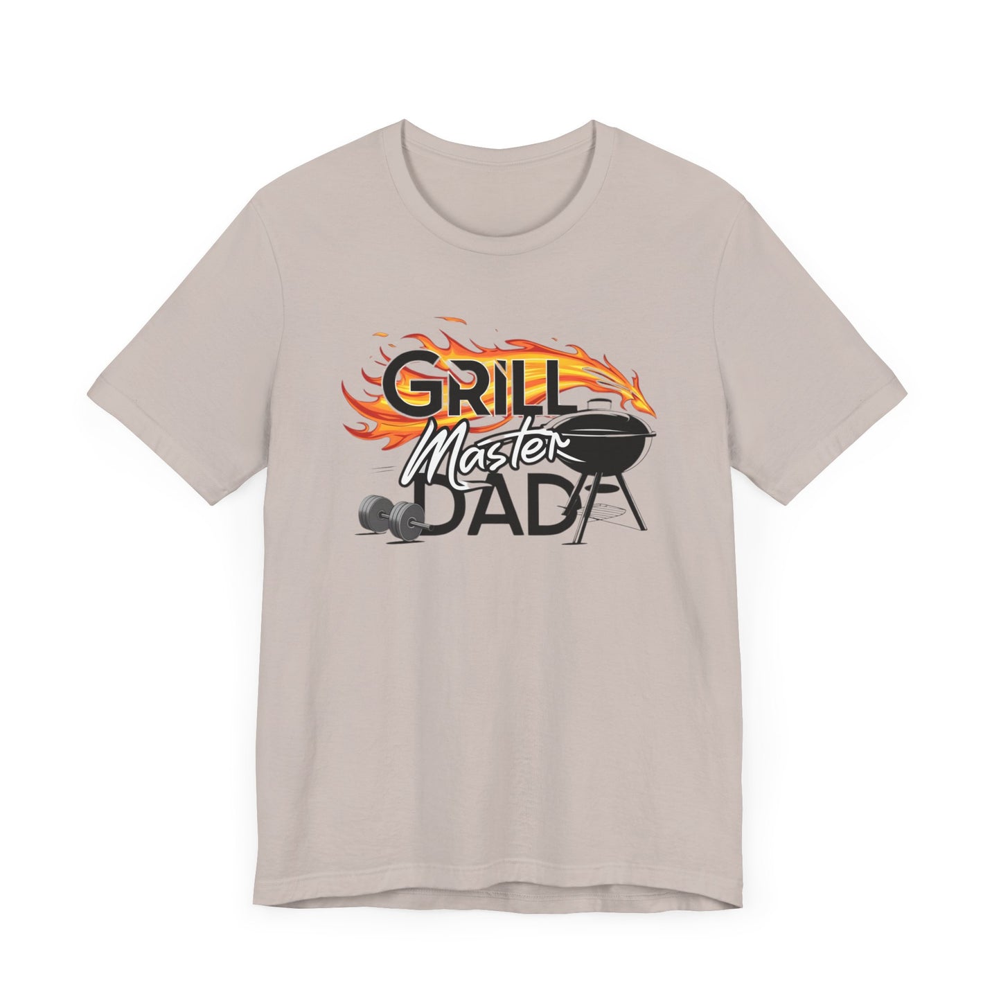 Grill Master Dad t-shirt with a vibrant design, perfect for dads who love to grill.