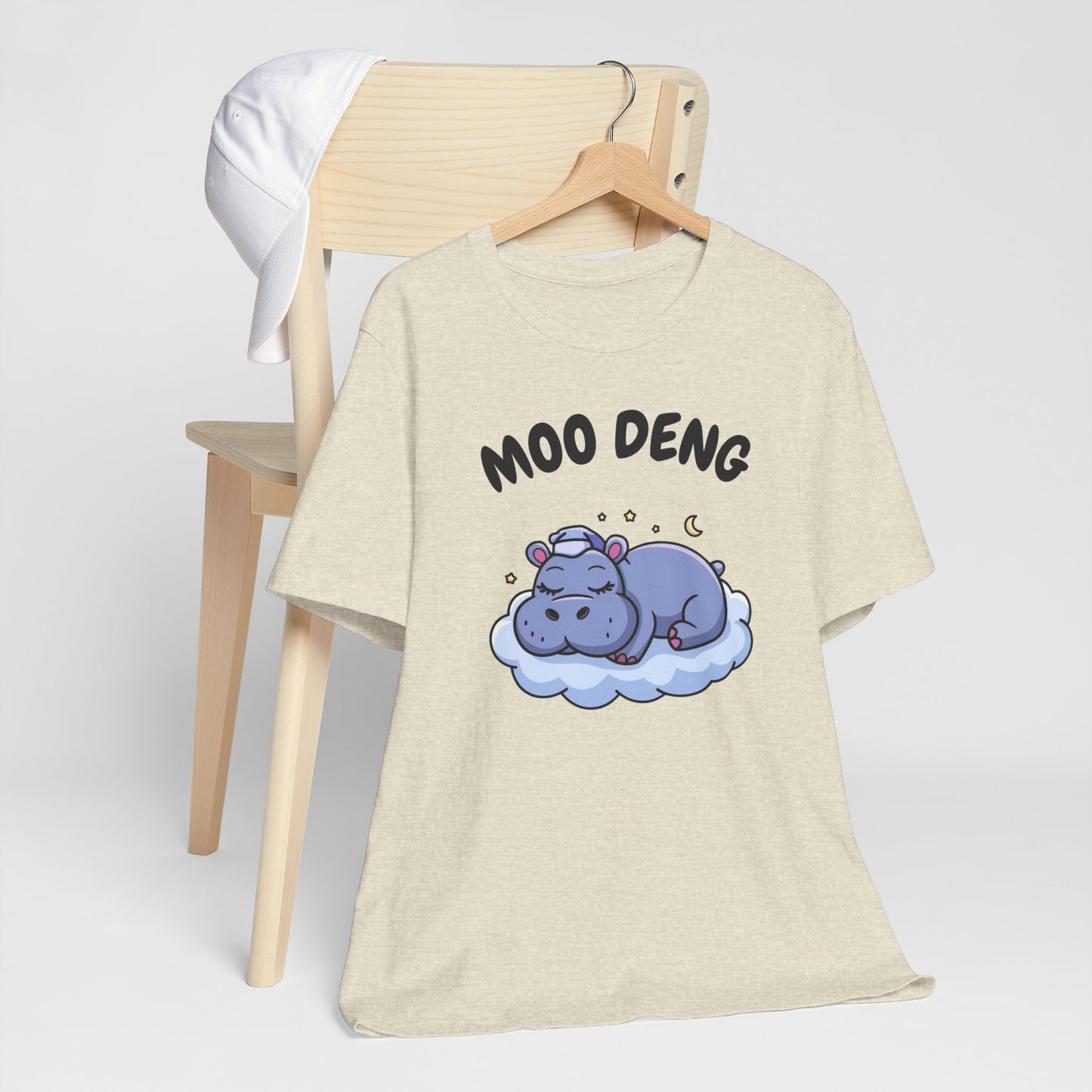 Funny Hippo Moo-Deng T-shirt, Quirky Animal Lover Gift for Her