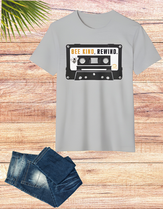 Bee Kind, Rewind: Retro Eco-Friendly Organic Cotton Tee