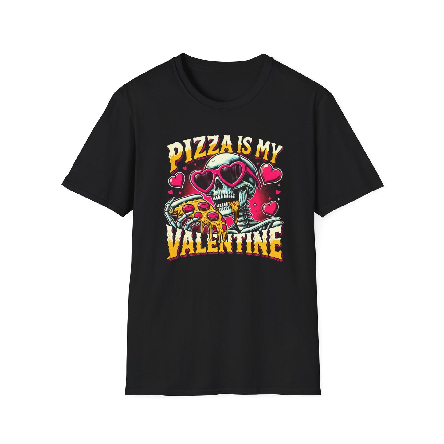 Pizza is My Valentine Unisex Softstyle T-Shirt - Fun Valentines Day Tee