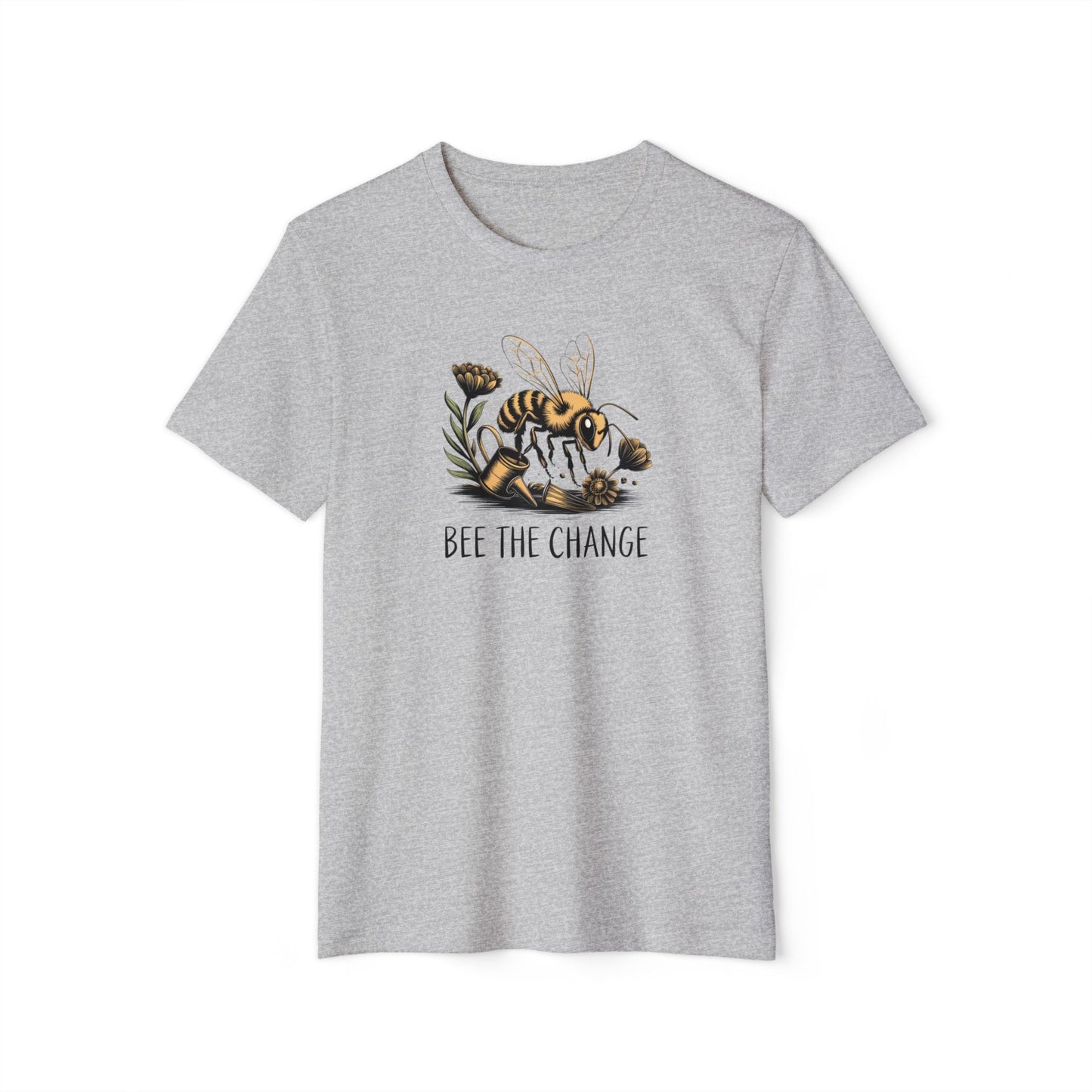 Bee The Change Unisex Organic T-Shirt - Eco-Friendly and Inspirational Apparel