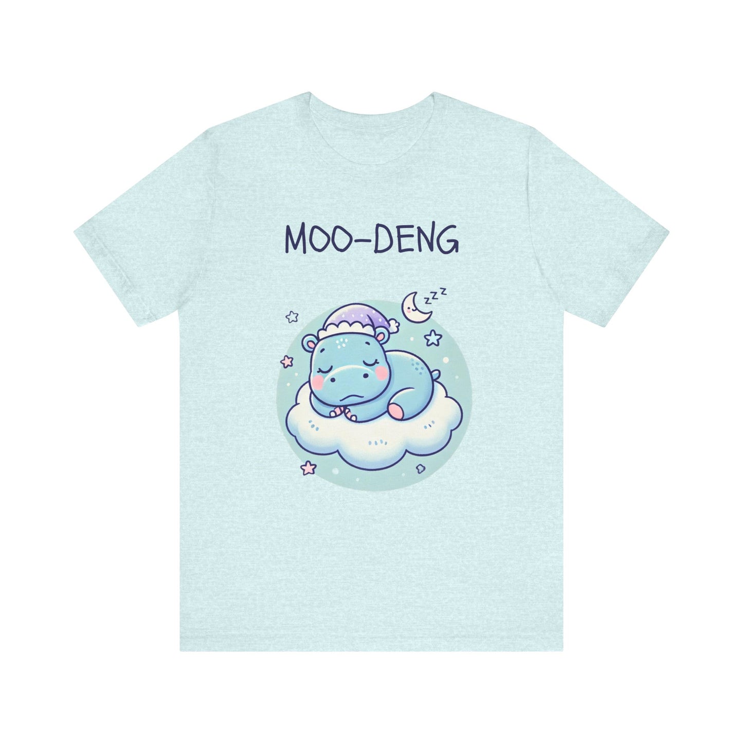 Moo-Deng Baby Hippo T-shirt, Adorable Gift for Her, Cute Animal Lover Tee