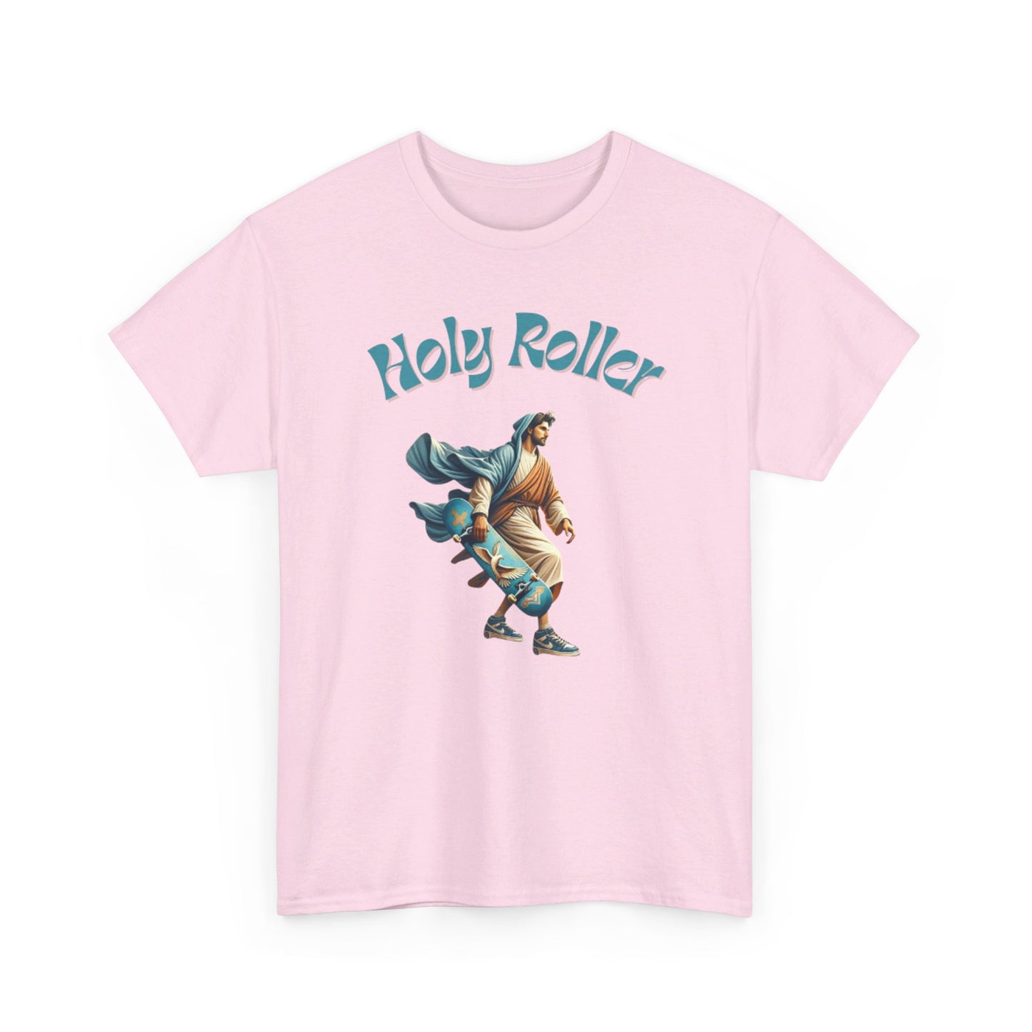 Holy Roller Skateboarding Jesus T-Shirt - Divine Streetwear, Faith-Inspired Skate Tee