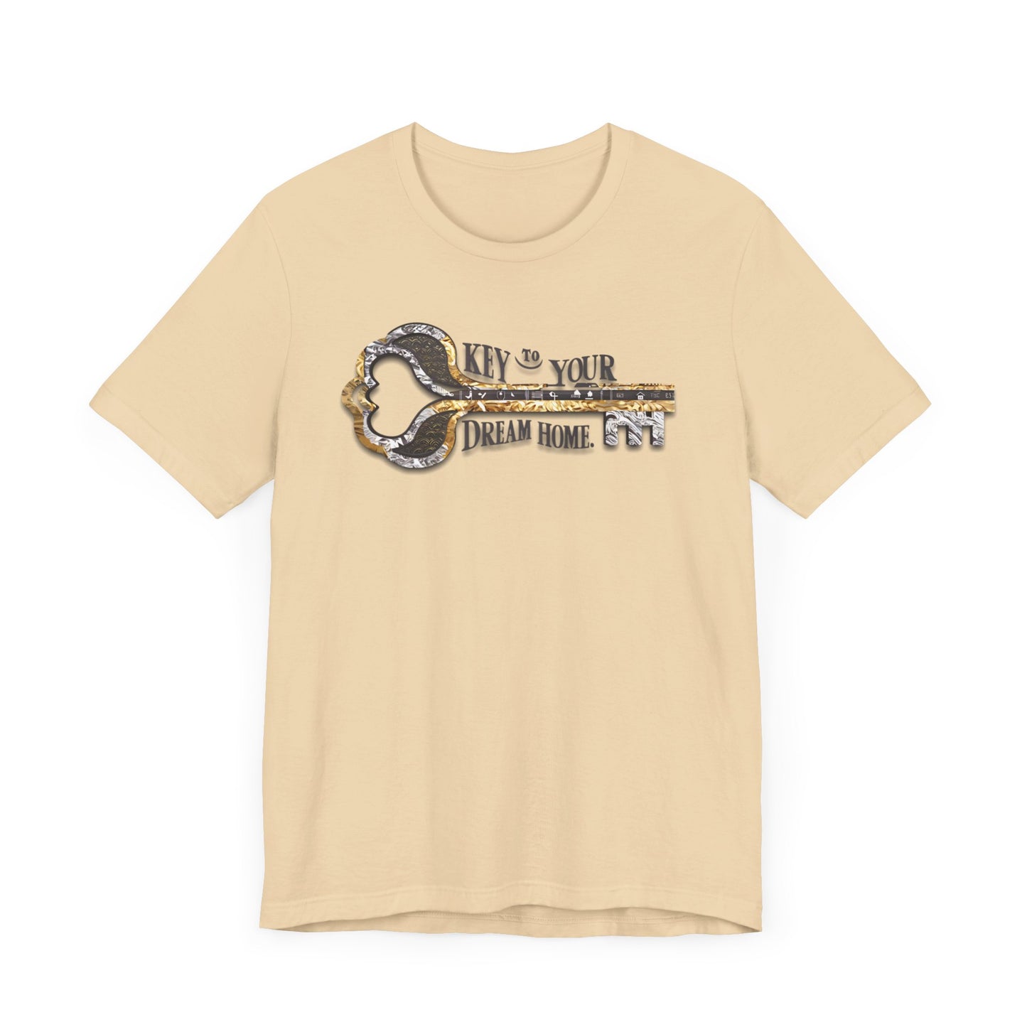 Key to Your Dream Home t-shirt with a key design, perfect for mortgage loan officers and real estate professionals.