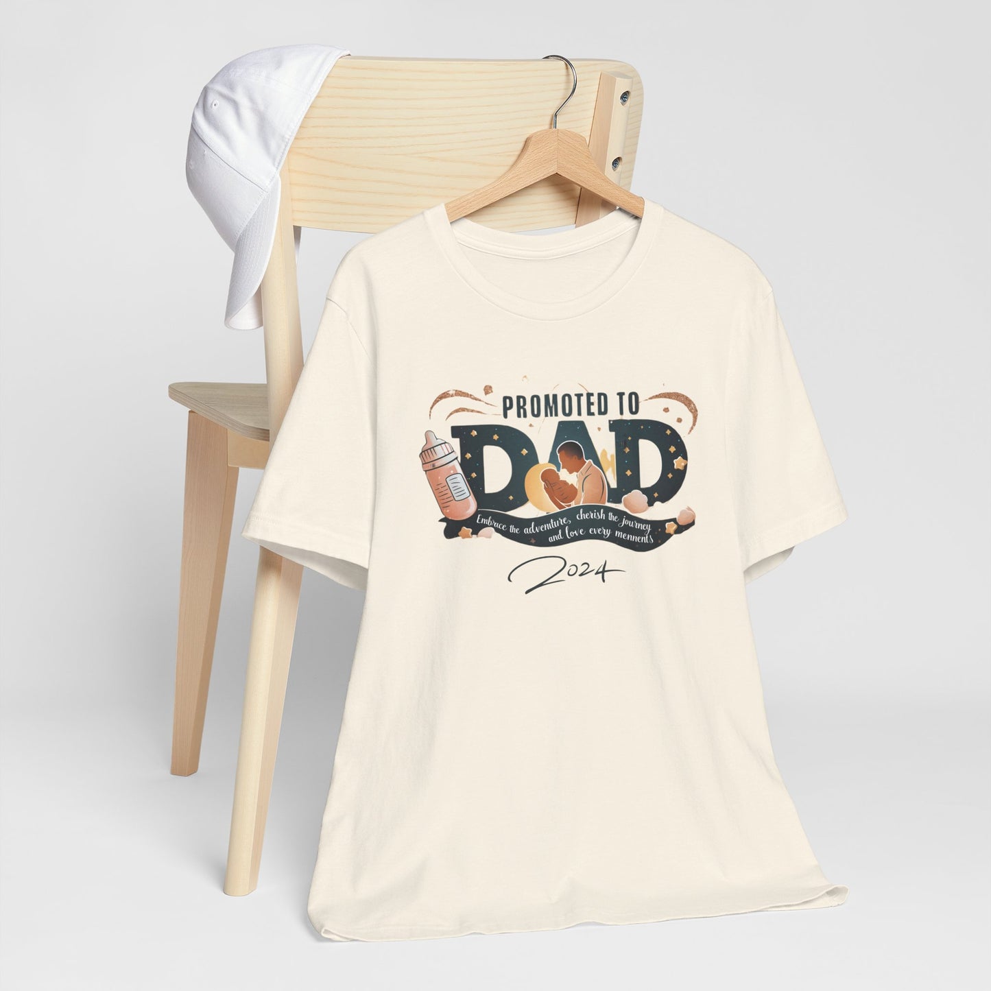 Promoted to Dad 2024 T-Shirt | Celebrate Fatherhood with Style