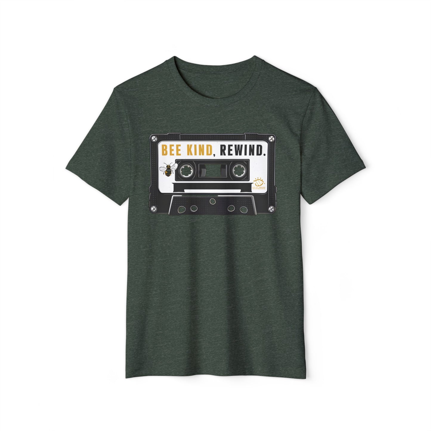 Bee Kind, Rewind: Retro Eco-Friendly Organic Cotton Tee