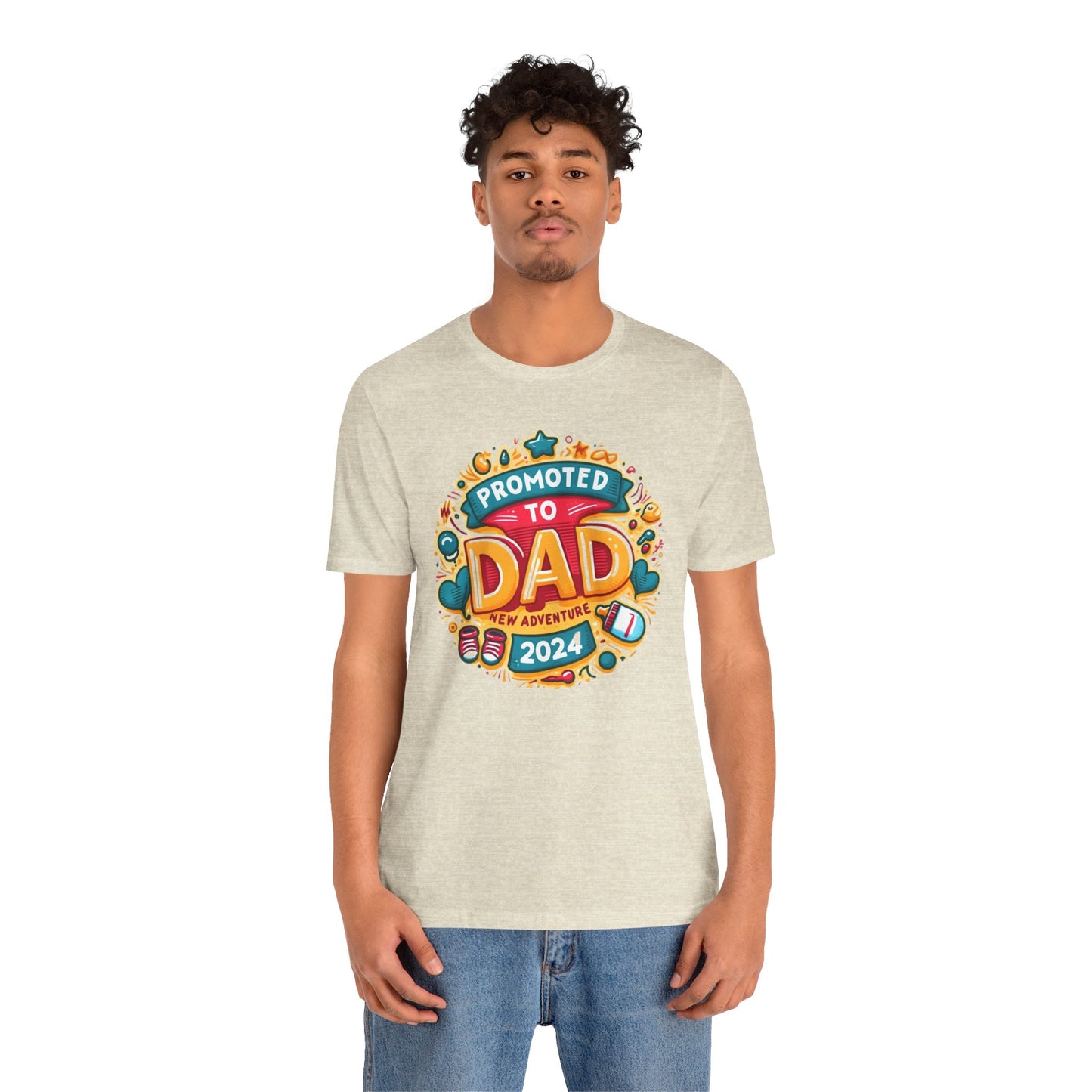 Promoted to Dad 2024 T-Shirt | Celebrate Fatherhood with Style