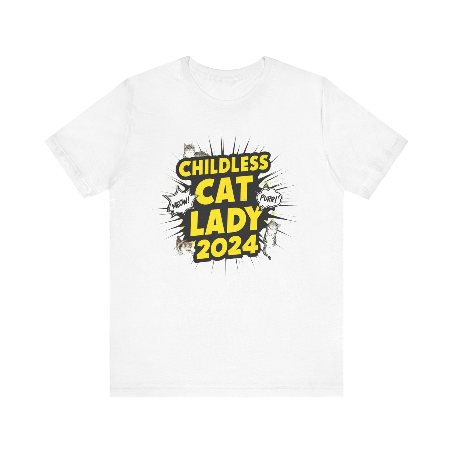 Childless Cat Lady 2024 T-Shirt Collection | Funny Political and Cat Lover Tees for Election Day Humor