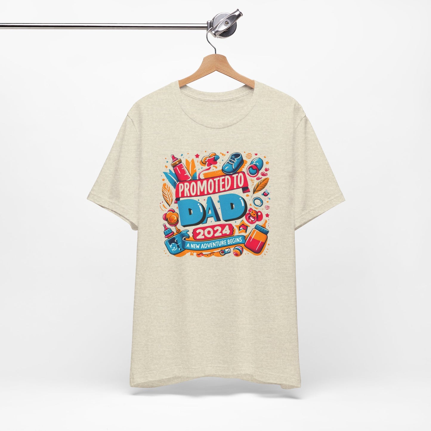 Promoted to Dad 2024 T-Shirt | Celebrate Fatherhood with Style