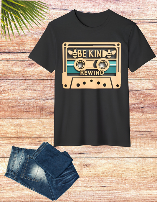 Bee Kind, Rewind: Retro Eco-Friendly Organic Cotton Tee