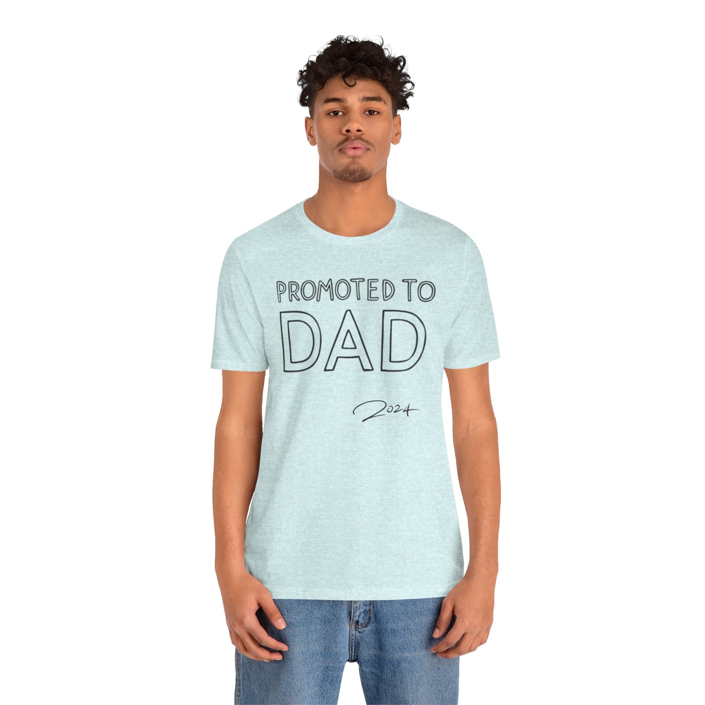 Promoted to Dad 2024 T-Shirt | Celebrate Fatherhood with Style