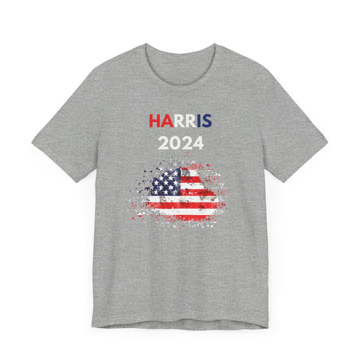 Kamala Harris 'HARRIS 2024' Patriotic T-Shirt - Iconic American Flag Design