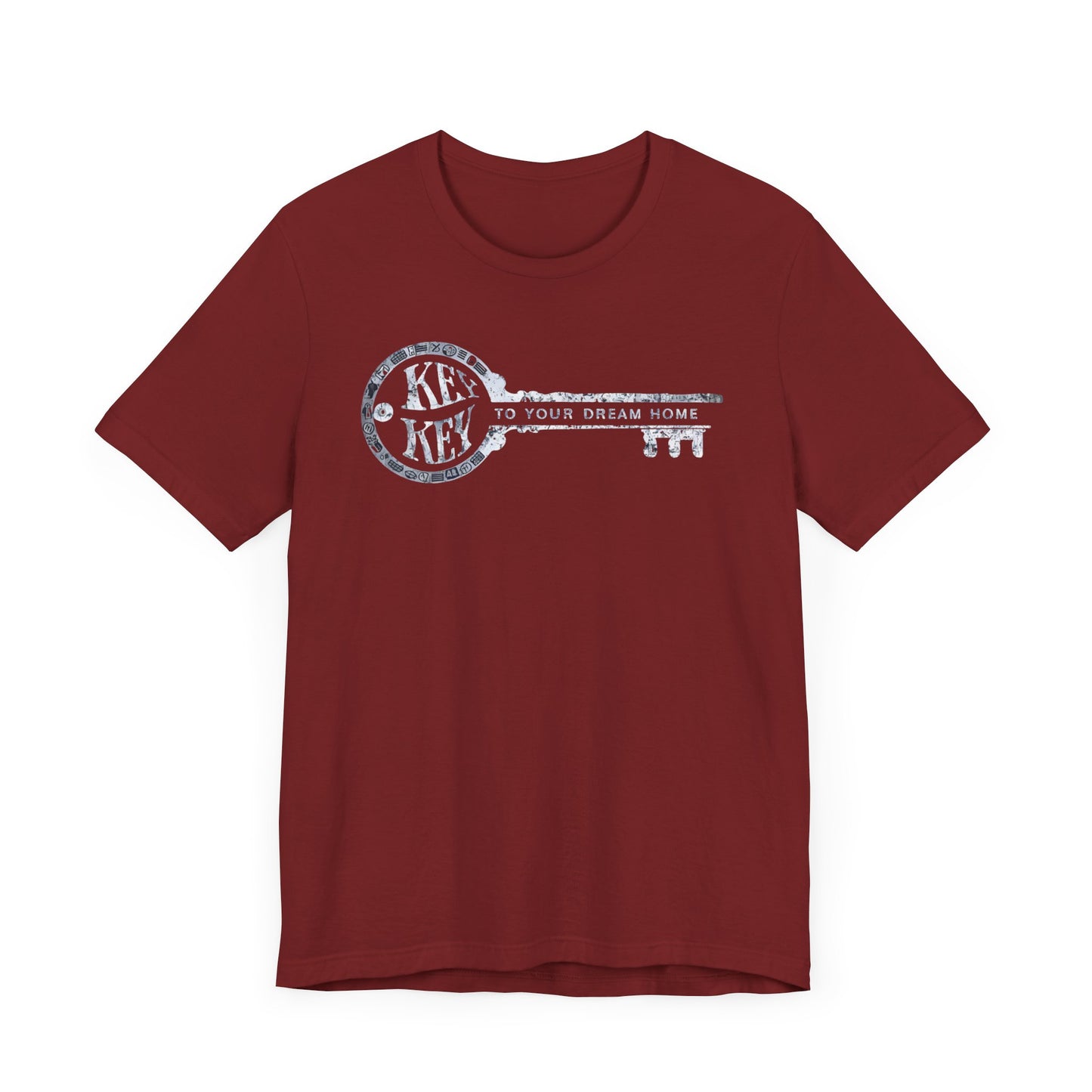 Key to Your Dream Home t-shirt with a key design, perfect for mortgage loan officers and real estate professionals.