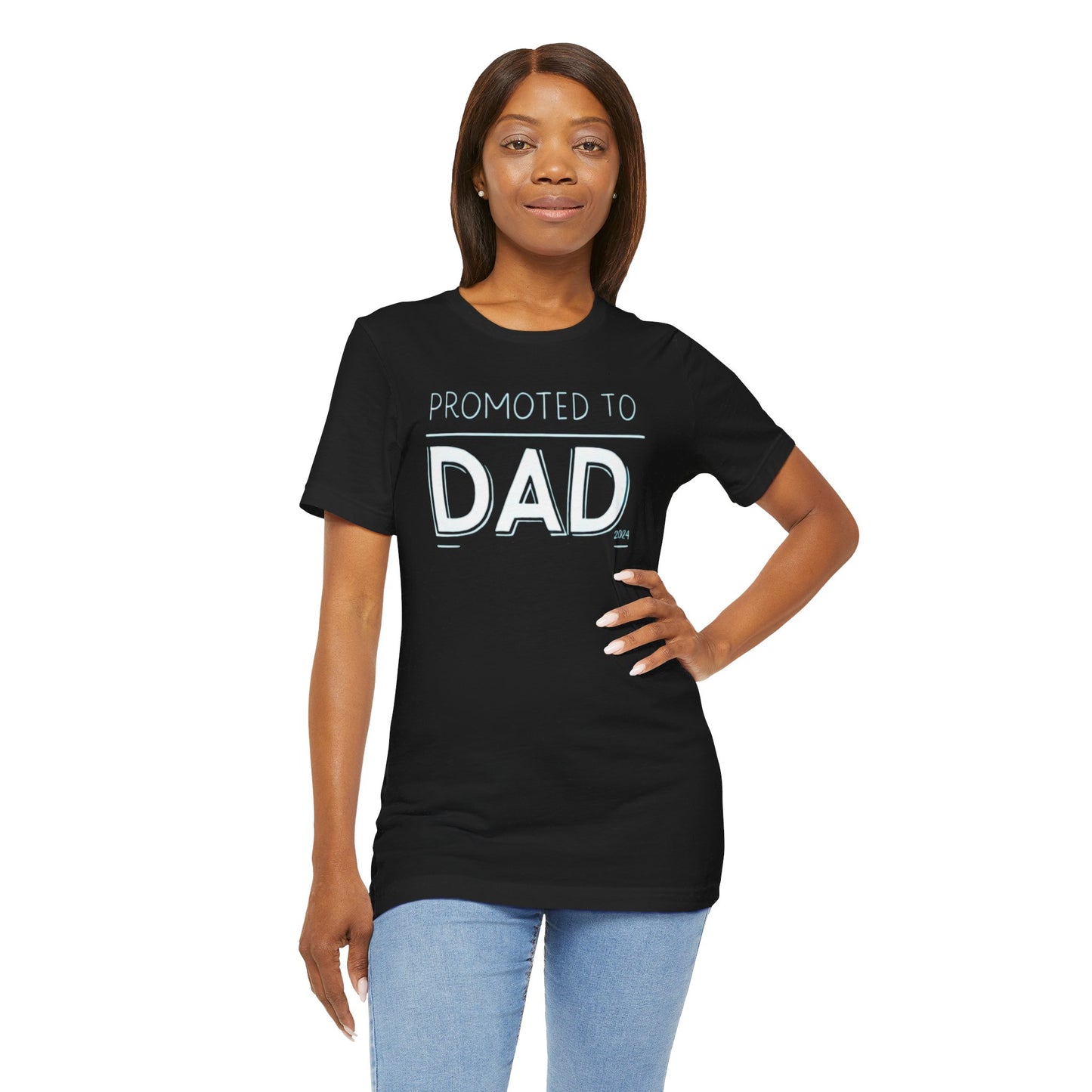 Promoted to Dad 2024 T-Shirt | Celebrate Fatherhood with Style