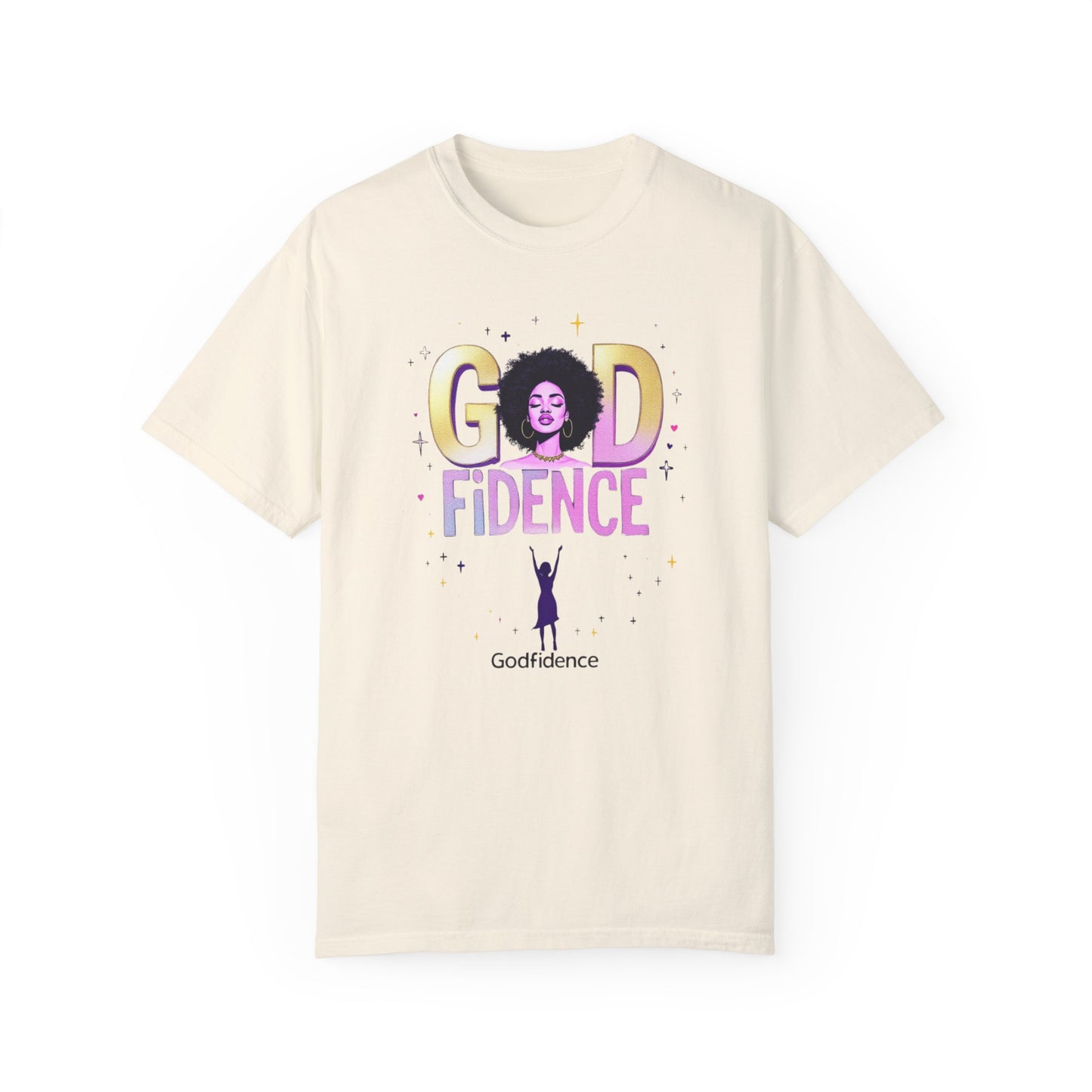 Godfidence Unisex Garment-Dyed T-Shirt - Empowering Affirmation Tee