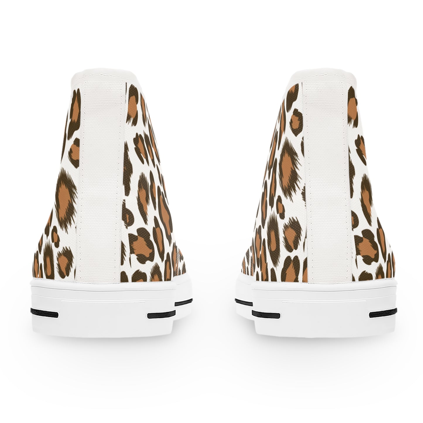 Women’s Leopard Print High Top Sneakers - Stylish Casual Footwear