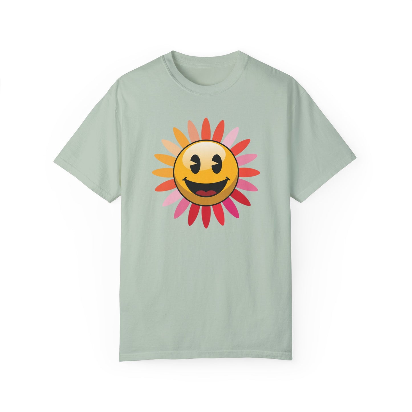 Smiley Sunshine Unisex Garment-Dyed T-Shirt | Feel-Good Vibe Apparel