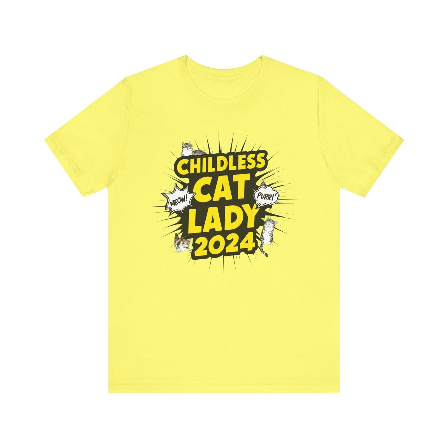 Childless Cat Lady 2024 T-Shirt Collection | Funny Political and Cat Lover Tees for Election Day Humor