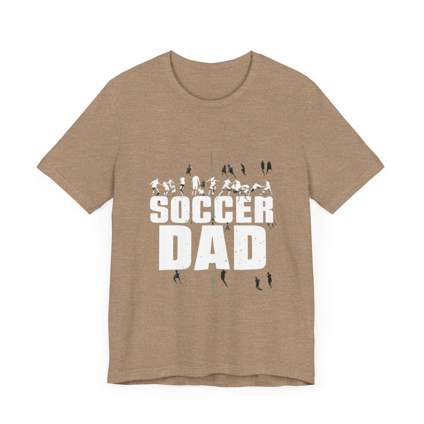 Soccer Dad t-shirt featuring a vibrant design with a soccer theme, perfect for dads who love soccer.