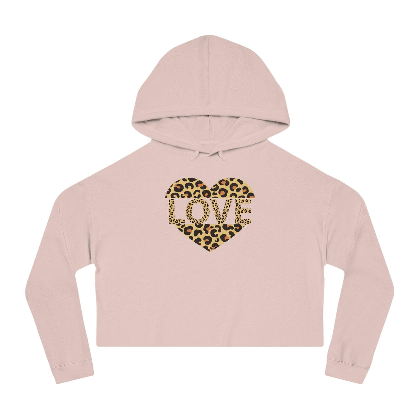 Leopard Print Love & Gear Women's Cropped Hoodie