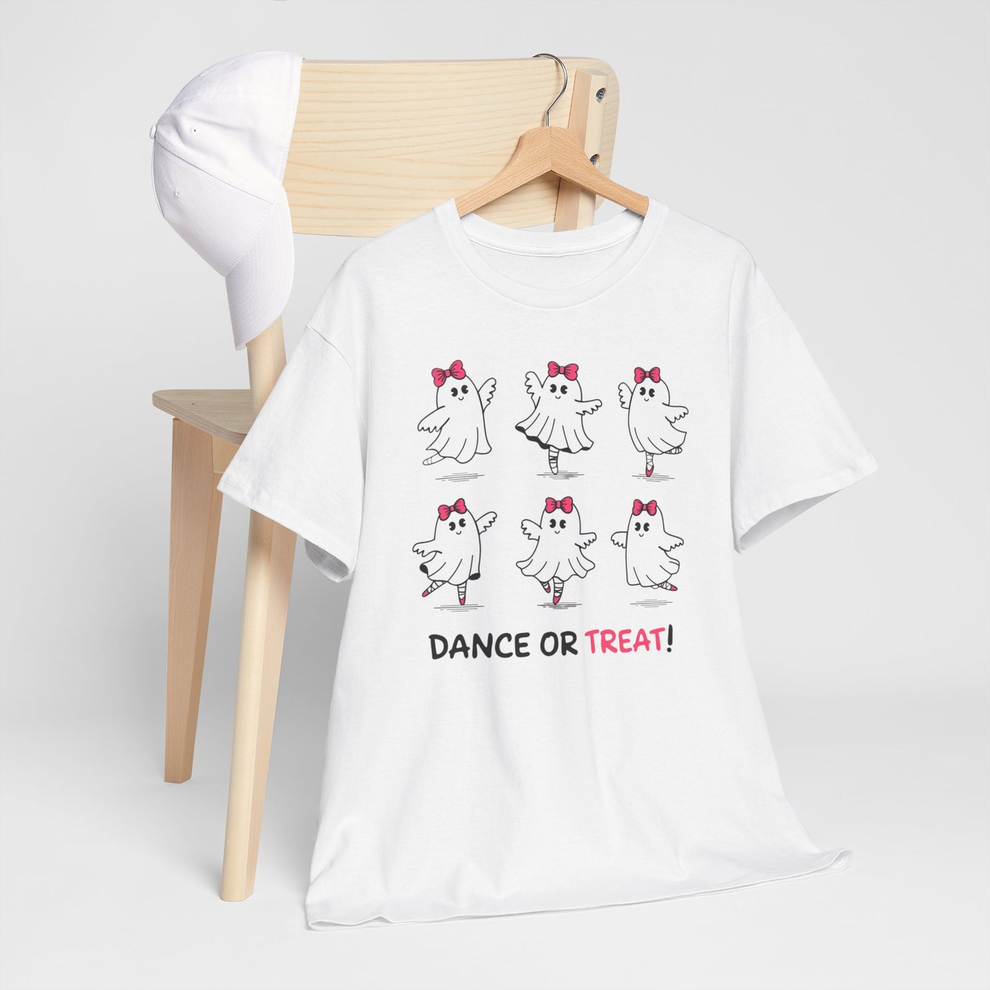 Dance or Treat Ballerina Ghost Shirt - Cute Halloween Dance Lover Gift