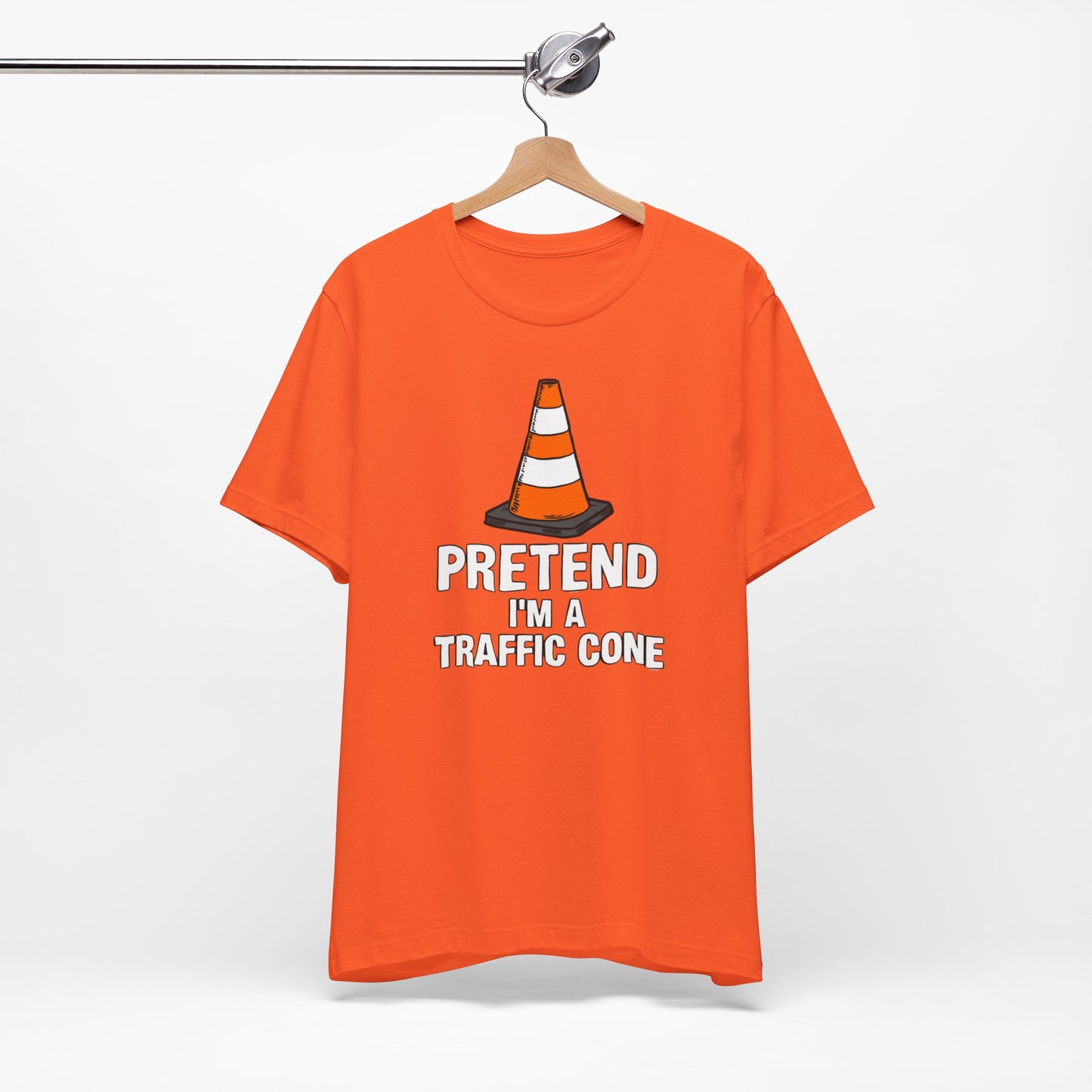 Funny Halloween Traffic Cone Shirt, Pretend Im a Traffic Cone Halloween Costume Gift