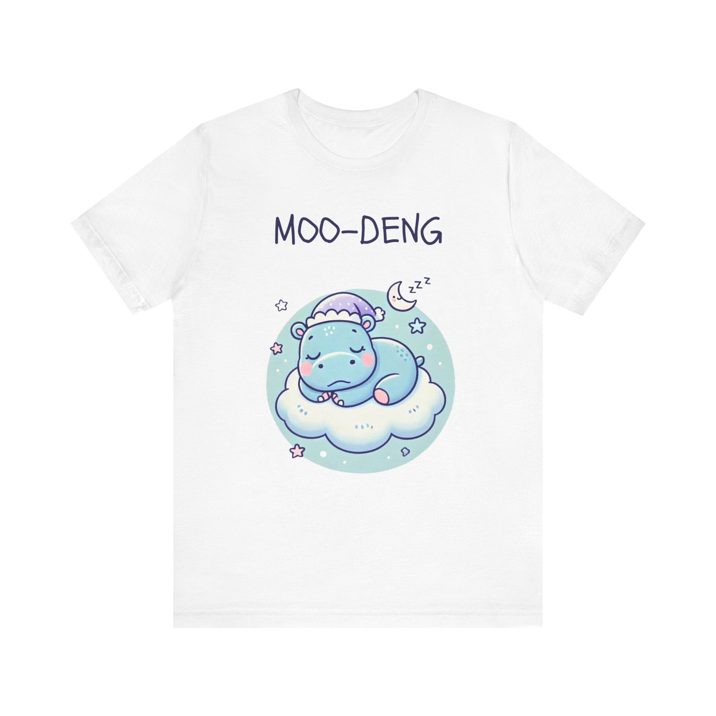 Moo-Deng Baby Hippo T-shirt, Adorable Gift for Her, Cute Animal Lover Tee