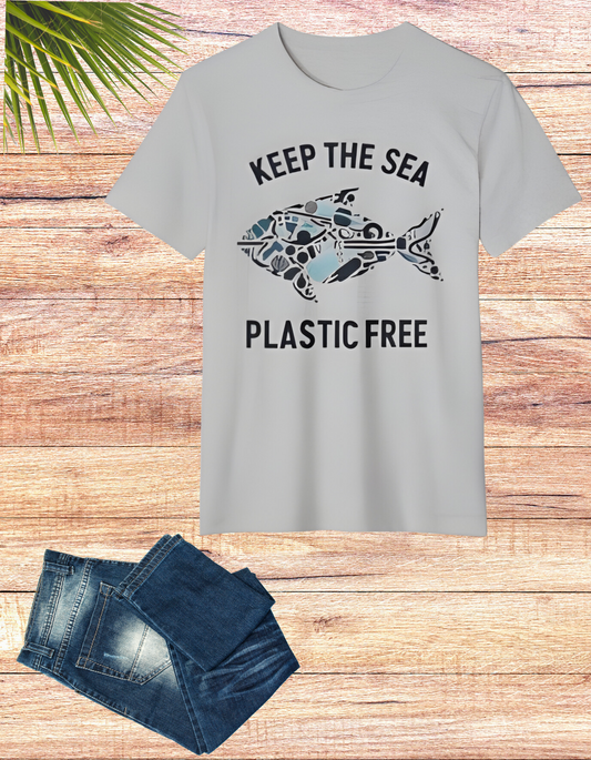 Keep the Sea Plastic Free: Eco-Friendly Organic Cotton Tee