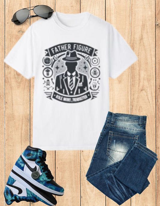 Father Figure graphic tee - role model & trendsetter, unique Father's Day gift