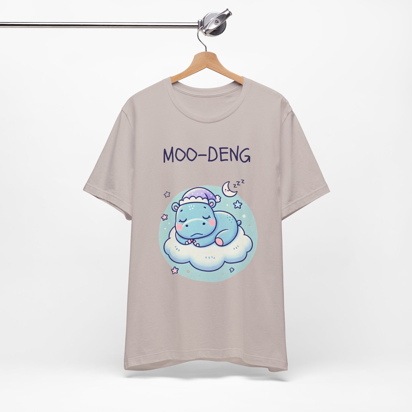 Moo-Deng Baby Hippo T-shirt, Adorable Gift for Her, Cute Animal Lover Tee