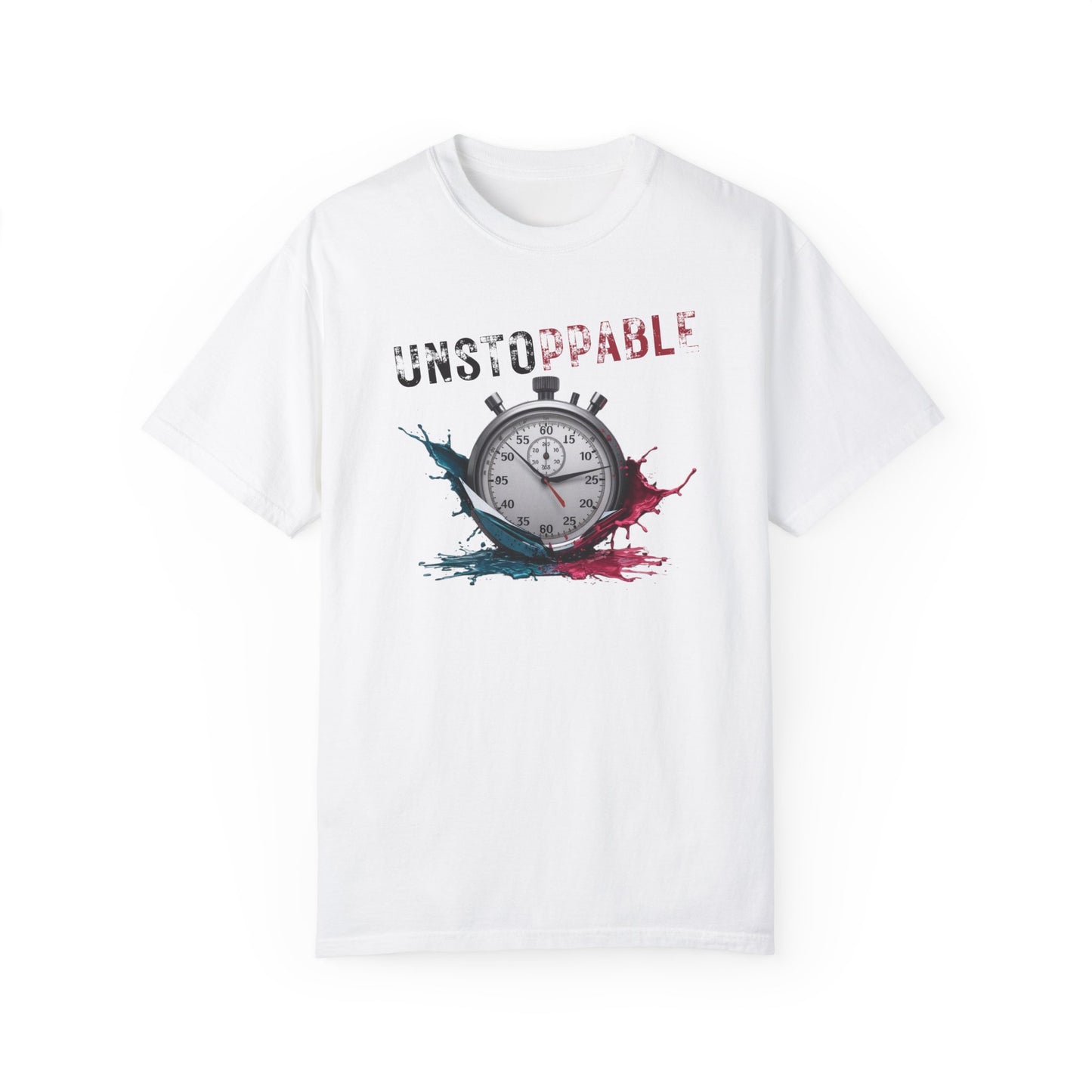 Unstoppable Garment-Dyed T-Shirt for Motivated Individuals