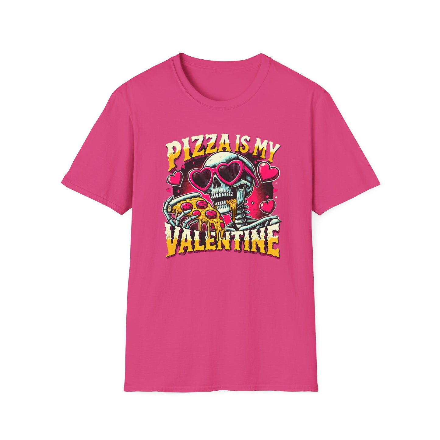 Pizza is My Valentine Unisex Softstyle T-Shirt - Fun Valentines Day Tee