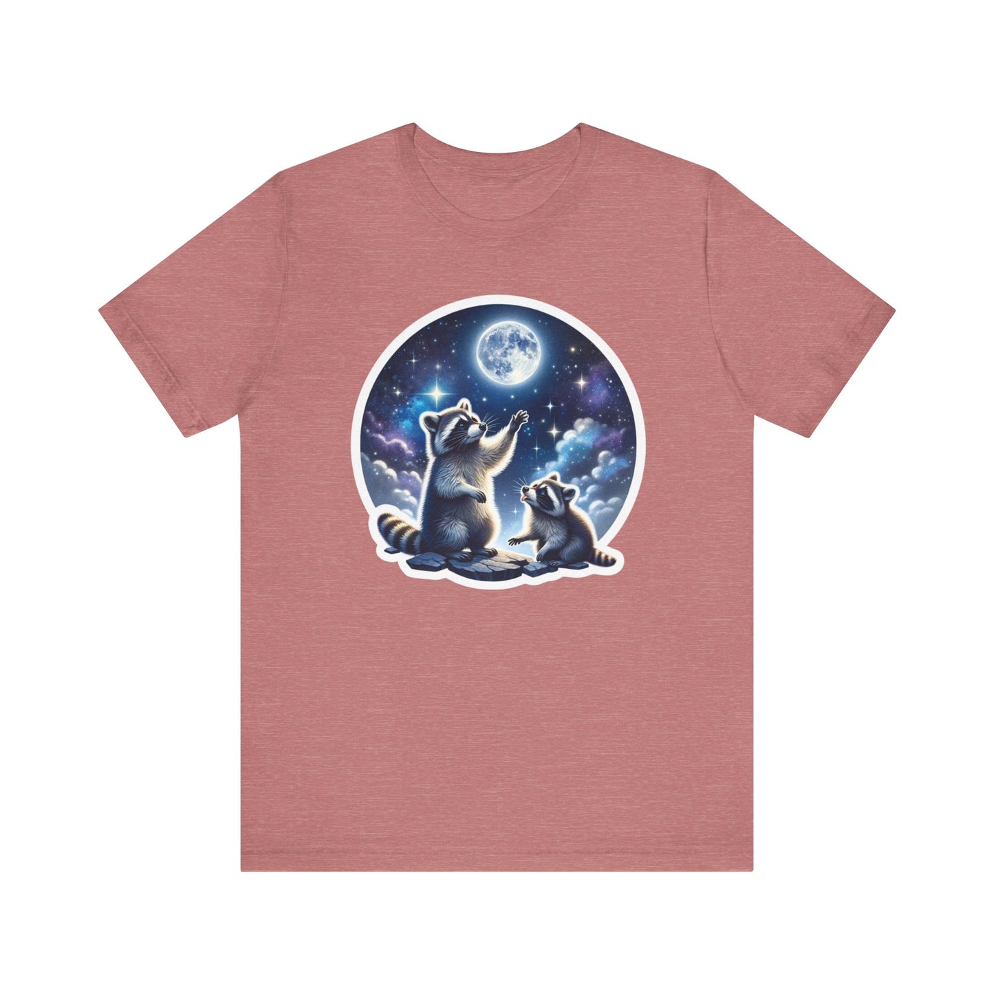 Moonlit Raccoons Tee, Nocturnal Charm