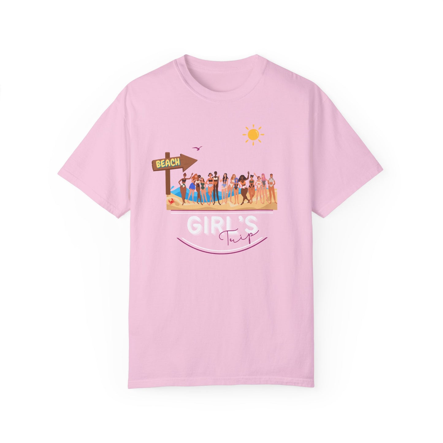 Sandy Soiree: Ultimate Girls' Trip Beach Tee!