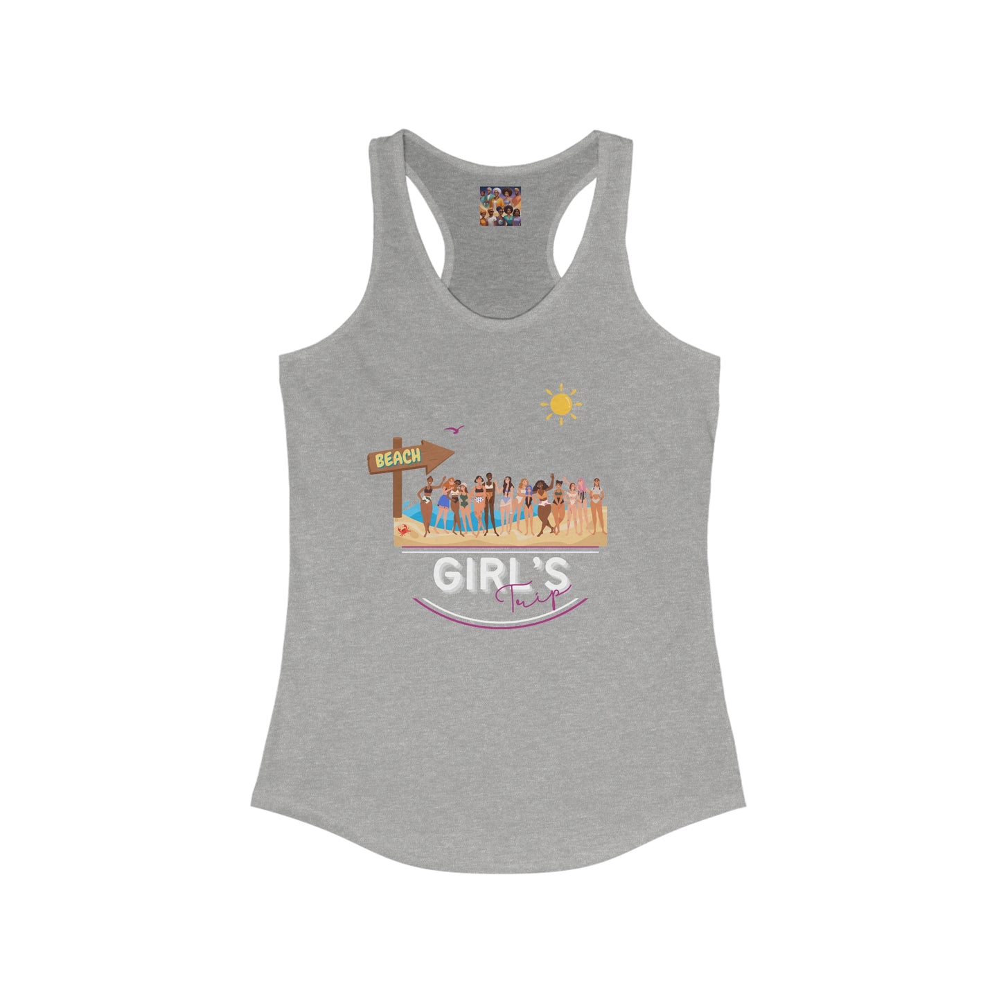 Sandy Soiree: Ultimate Girls' Trip Beach Tank!