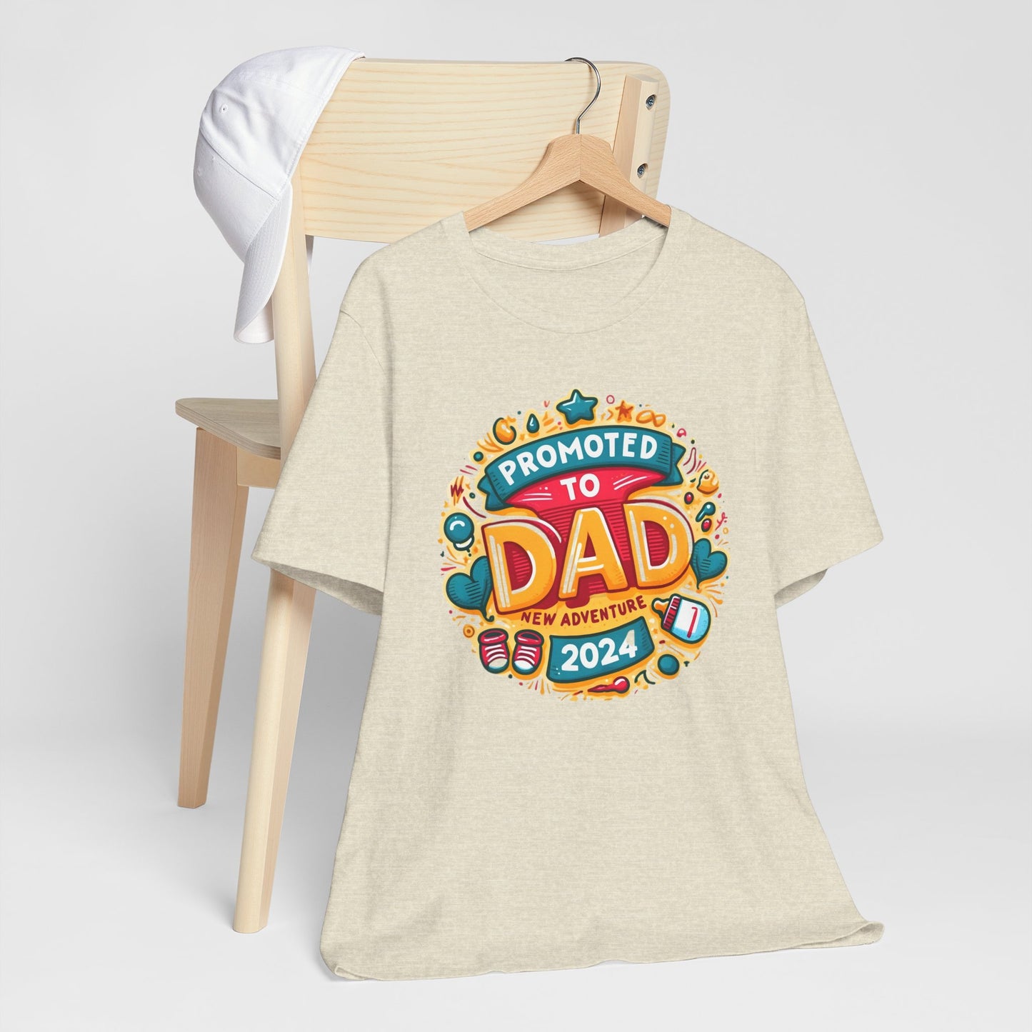 Promoted to Dad 2024 T-Shirt | Celebrate Fatherhood with Style