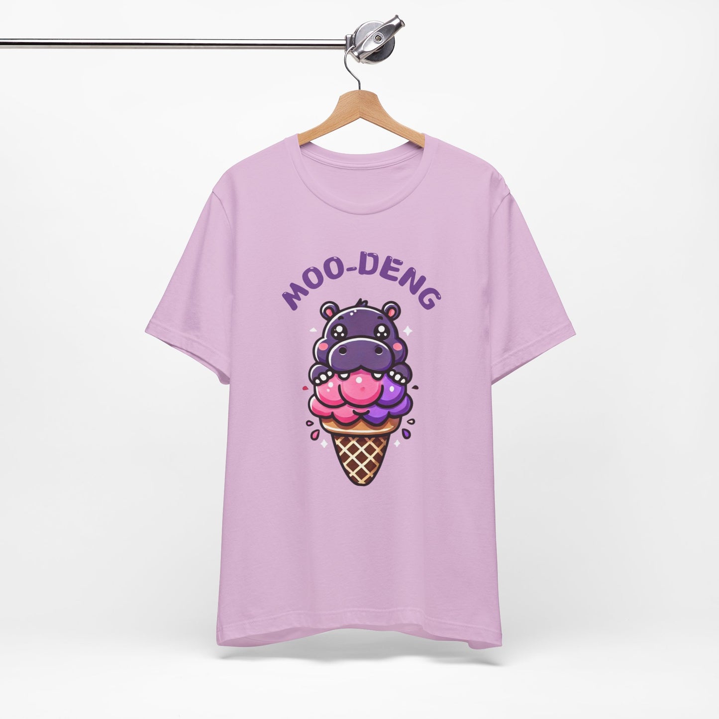 Moo-Deng Baby Hippo T-shirt, Quirky Animal Lover Gift for Her, Funny Hippo Tee