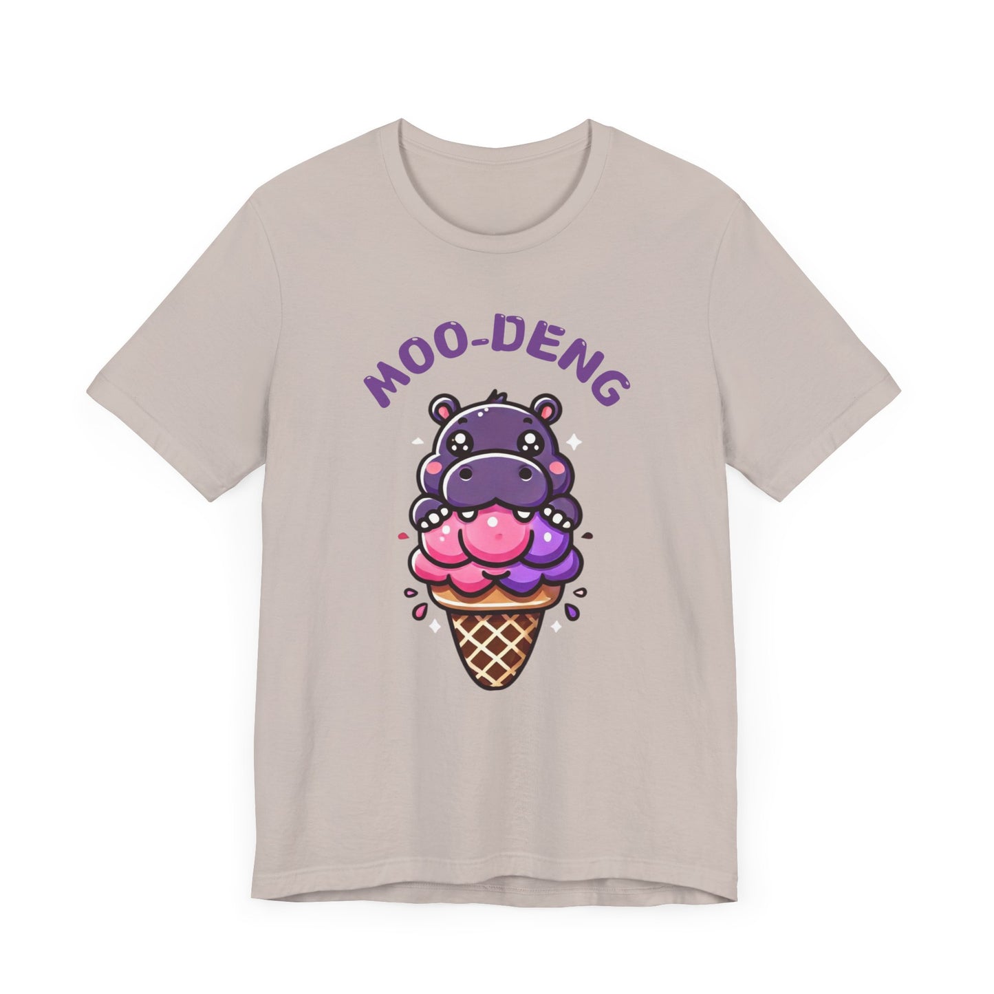 Moo-Deng Baby Hippo T-shirt, Quirky Animal Lover Gift for Her, Funny Hippo Tee