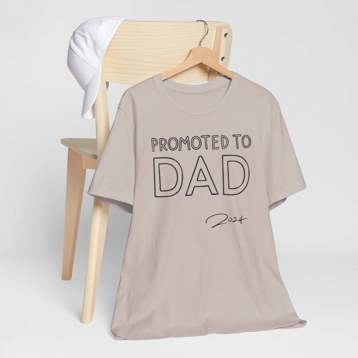 Promoted to Dad 2024 T-Shirt | Celebrate Fatherhood with Style