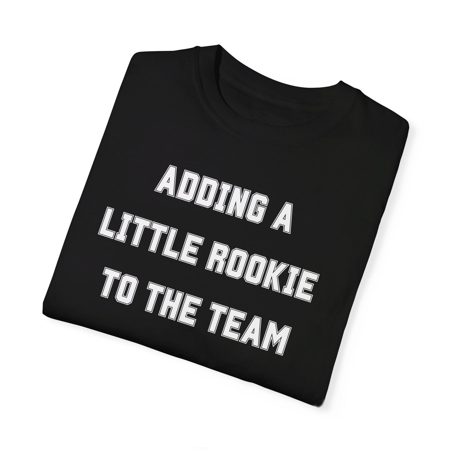 "Adding a Little Rookie to the Team" Fun Pregnancy Announcement T-Shirt